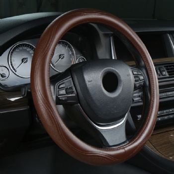 Universal Car Steering Wheel Cover Genuine Leather