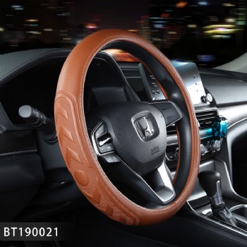 Car Steering Wheel Cover Pattern Brown