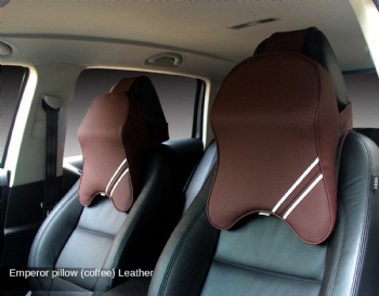 Luxury Leather Car Head Cushion Pillow