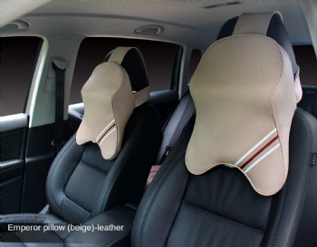 Luxury Leather Car Head Cushion Pillow