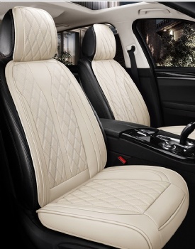 Leaether Car Seat Protector 3pcs Back Cushion