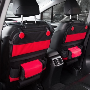 Leather Car Backseat Organizer With Table
