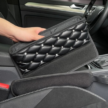 Rhinestones Car Seat Gap Filler Plug Storage Box