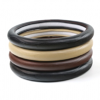 Universal Car Steering Wheel Cover Genuine Leather