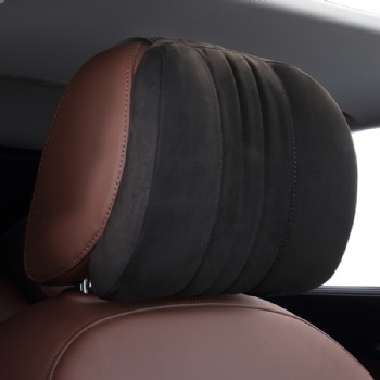 Suede Car Headrest Pillow Neck Cushion