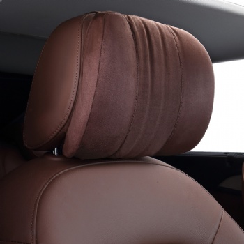 Suede Car Headrest Pillow Neck Cushion